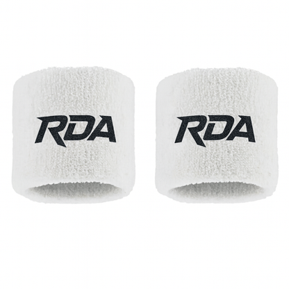 White RDA Athletic Wristbands (2-Pack)
