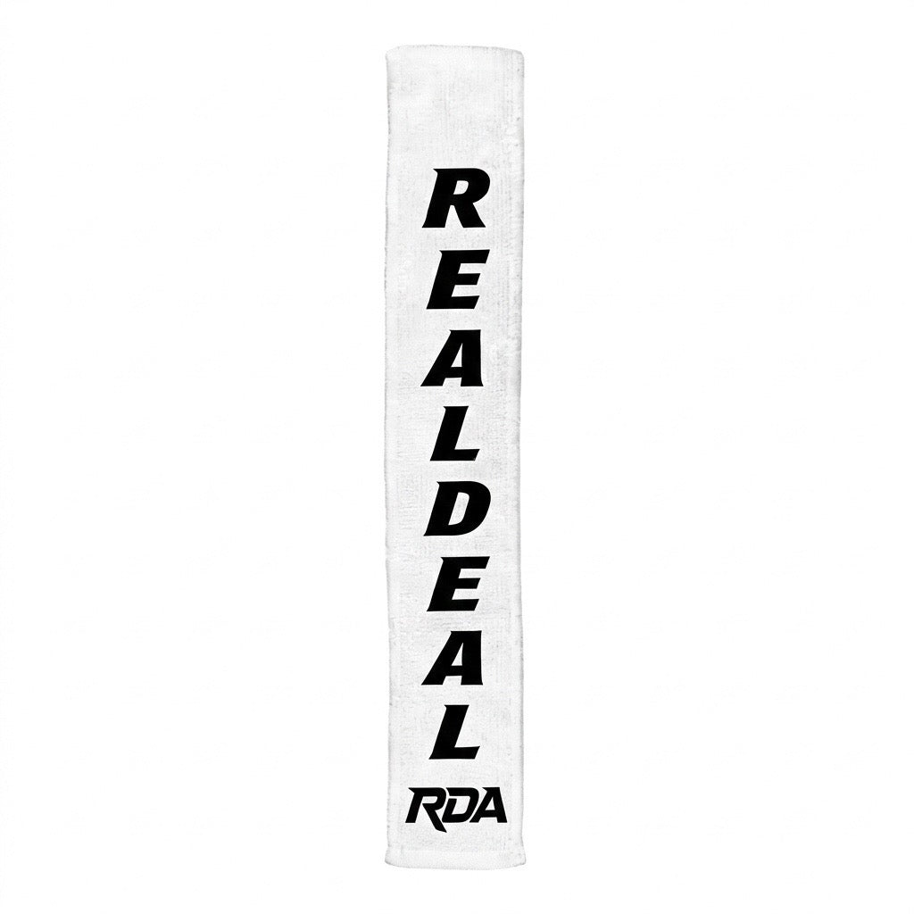 White RealDeal Streamer Football Towel