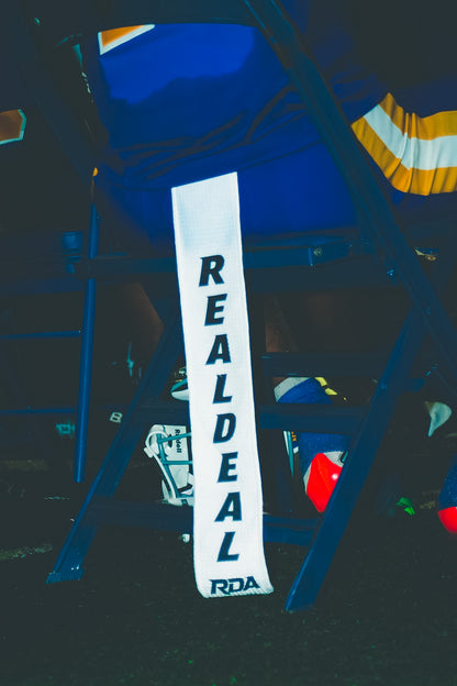 White RealDeal Streamer Football Towel
