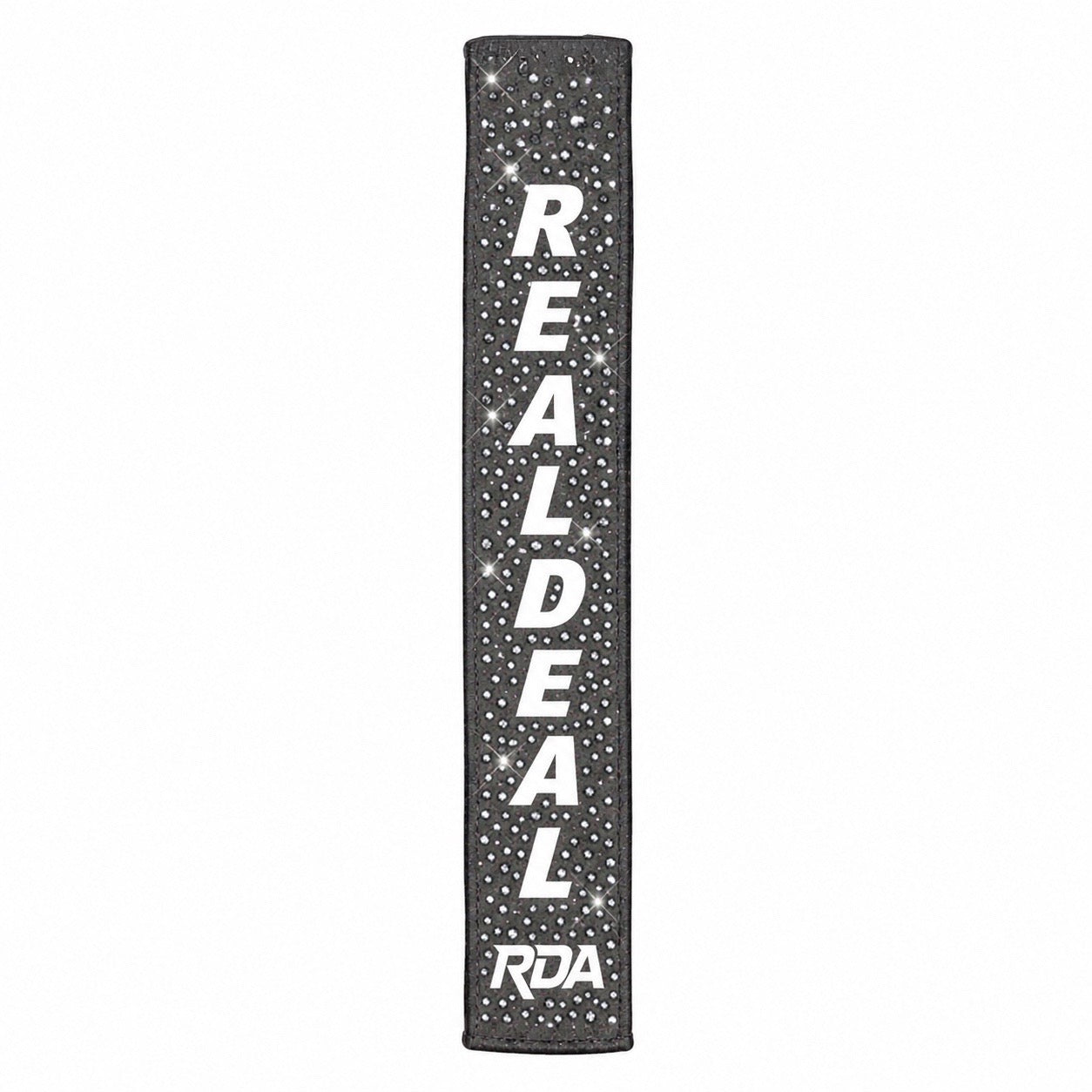 Charcoal Grey Rhinestone RealDeal Streamer Football Towel