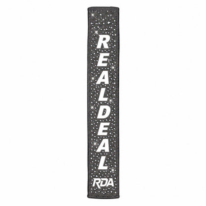 Charcoal Grey Rhinestone RealDeal Streamer Football Towel