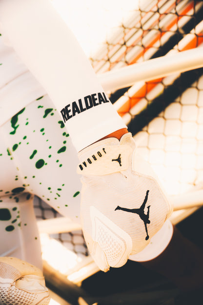 White RealDeal Athletic Arm Sleeves