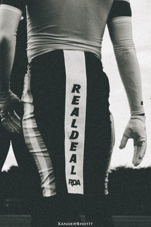 White RealDeal Streamer Football Towel