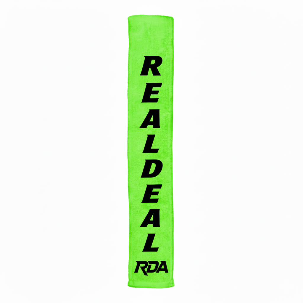 Slime Green RealDeal Streamer Football Towel
