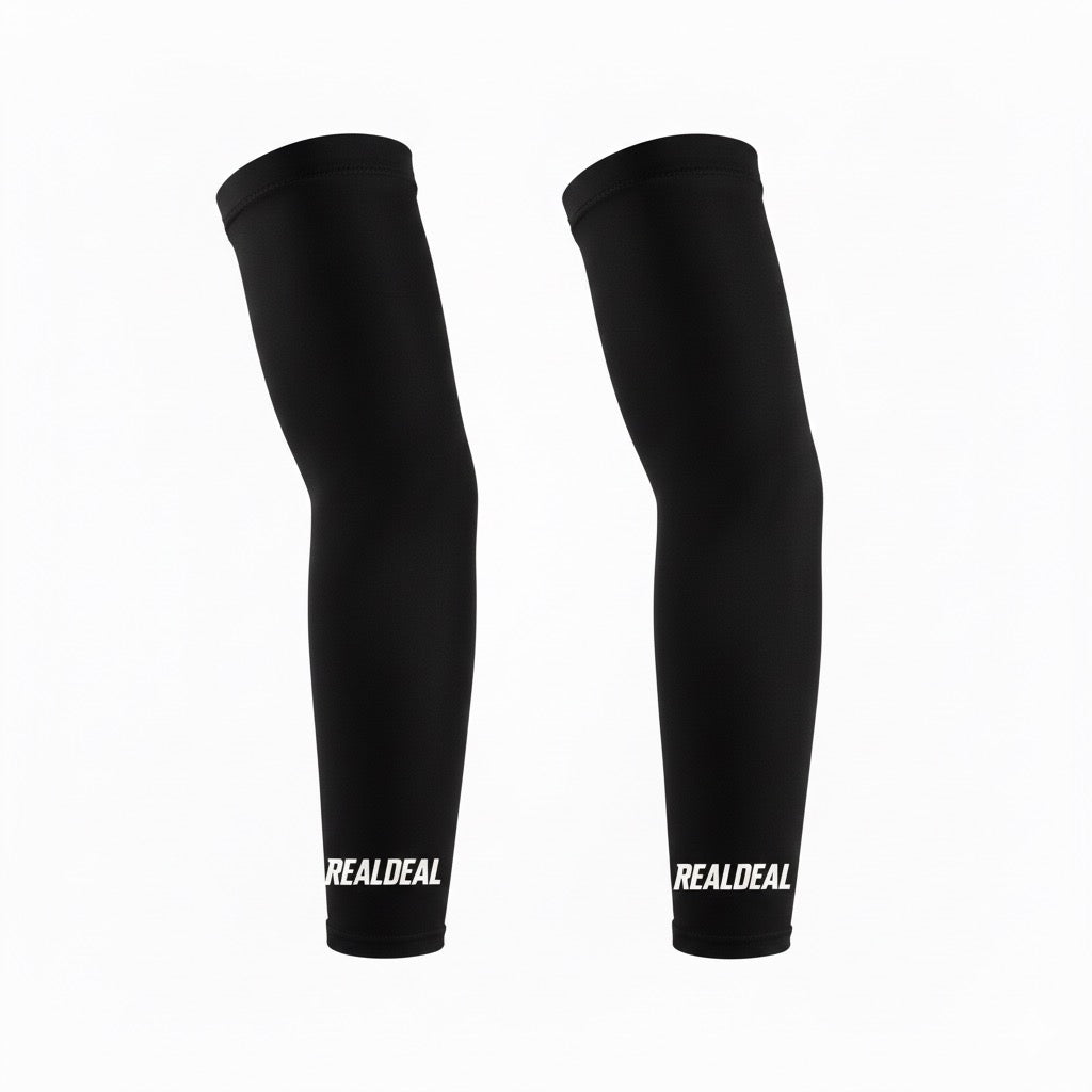 Black RealDeal Athletic Arm Sleeves